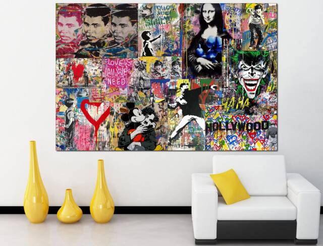 Graffiti Collage Art Collage Wall Print Urban Street by Etsy | ufurnish.com
