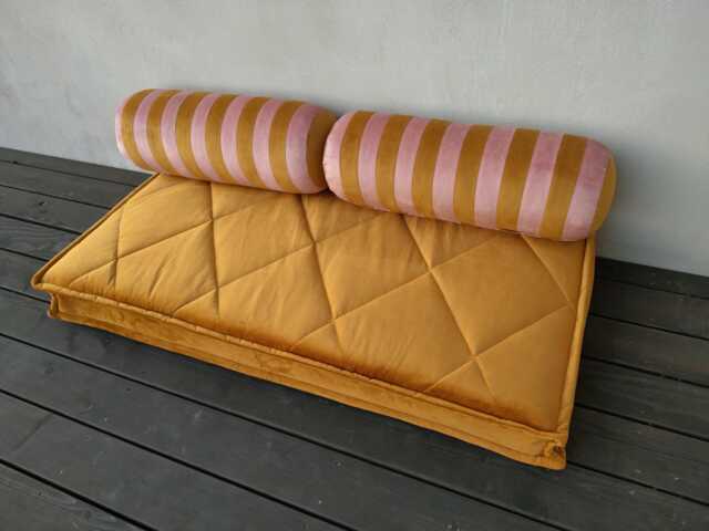 Velvet Floor Cushion For Reading Nook - Custom Bench Large Pillow Cozy ...