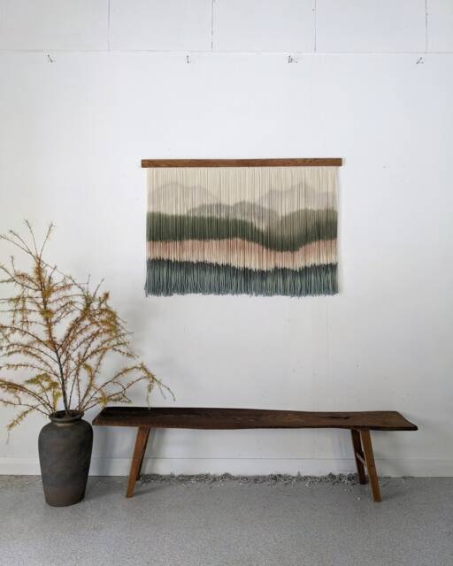 Large Wall Decor, Relaxing Living Room Statement Piece, Unique Home ... - Relaxing Accent Wall Decor