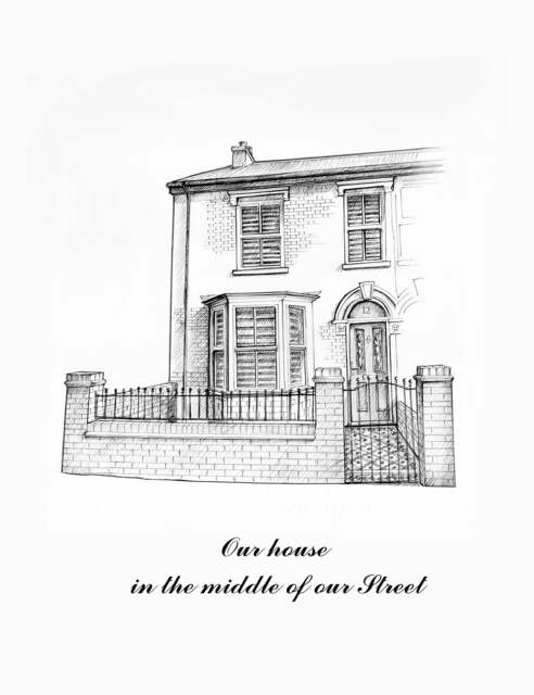 Custom House Portrait Pen & Ink Architectural Drawing by Etsy ...