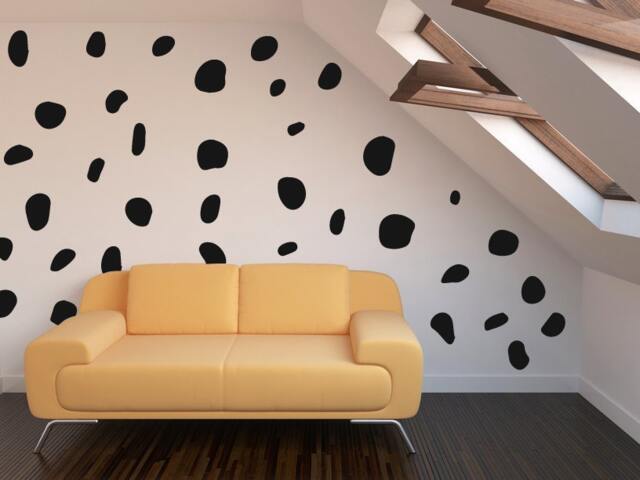 36 Animal Spots Wall Decals/Wall Stickers, Cheetah Leopard Spot Art ...
