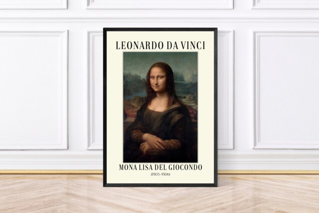 Leonardo Da Vinci Mona Lisa Wall Art Print, Downloadable by Etsy ...