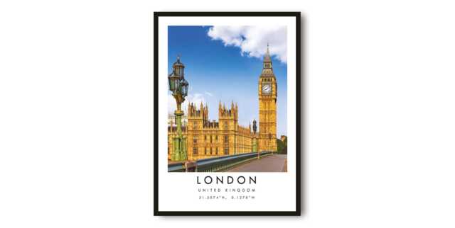 London Travel Poster Gicl??e Fine Art Print by Etsy | uFurnish.com