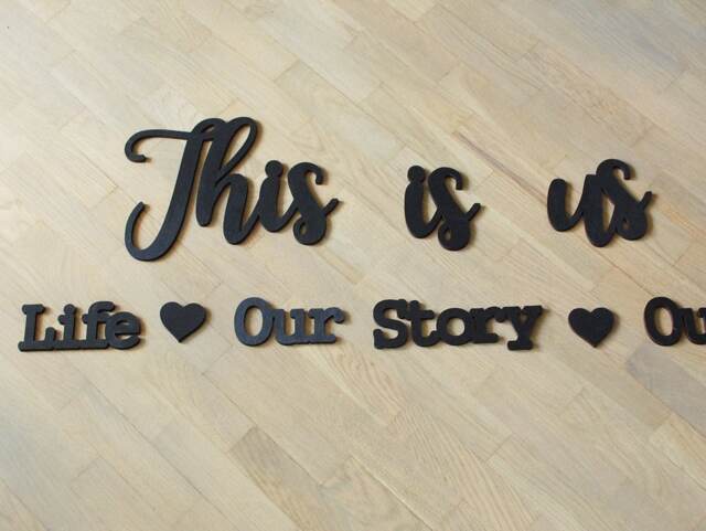 This Is Us Wooden Sign For Wall Decor Cut Out by Etsy | ufurnish.com