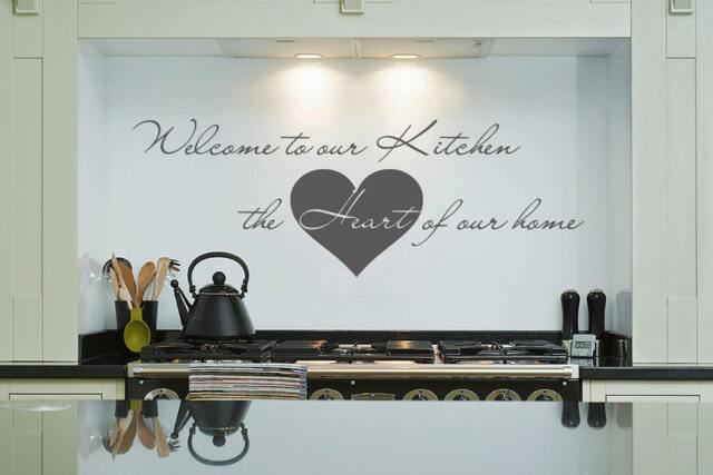 Kitchen Wall Decal Welcome To Our The Heart Of The Home Sticker by Etsy ...