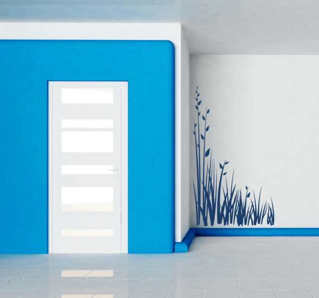 Grass Wall Decal, Bucolic Decor, Silhouette For Baseboards, Corner ...