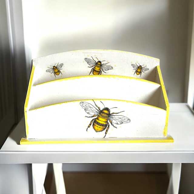 Bee Letter Racks Wooden Letter Rack, Holder, Organiser, Bee Home Decor, Gifts, Gifts For ...