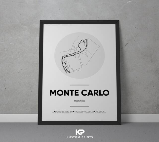 Carte postale Postcard Grand Prix de Monaco Formule 1 FERRARI