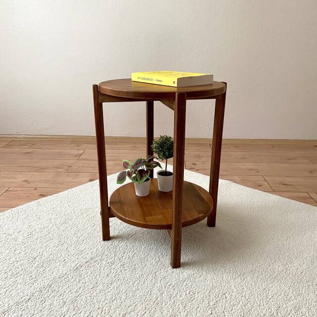 Solid Wood Round Side Table, Small Coffee Table by Etsy | ufurnish.com