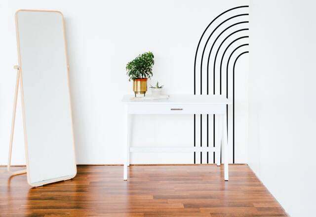 Half Arch Wall Decals , Abstract Decor, Boho Interior Art, Modern ...