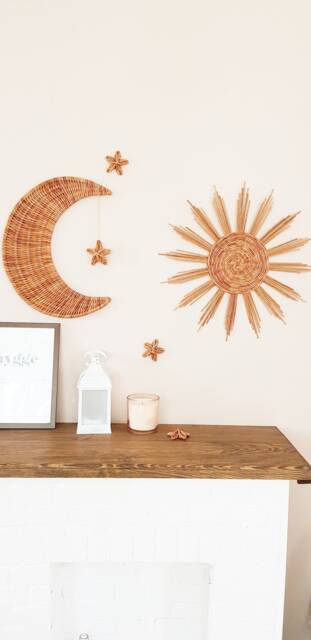 Wicker Sun & Moon Nursery Wall Decor by Etsy | uFurnish.com