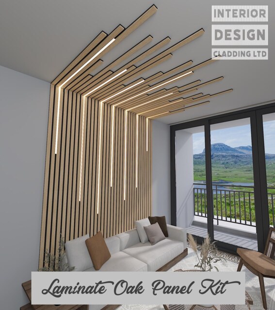 Cladding Kits Inspire Oak Wall Cladding Kit - Modern & Ceiling Panel Kits by Etsy ...