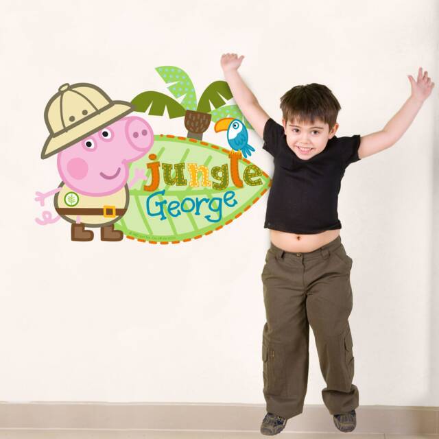 Peppa Pig Jungle George Wall Sticker, Decal by Etsy | ufurnish.com