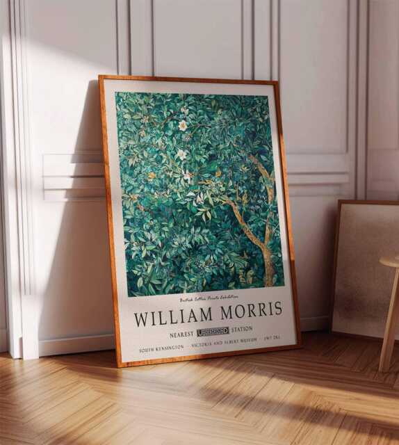 Curated visual reference: William Morris Poster Botanical Garden Print Floral Decor Kew Gardens Photo Inspiration