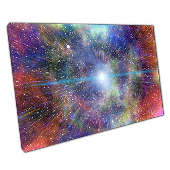 Cosmic Nebula Abstract Canvas Print Ready-To-Hang Wall Art For Home ...