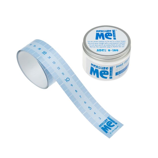 Measure Me RollUp Door Frame Height Chart For Kids Blueberry Mix by