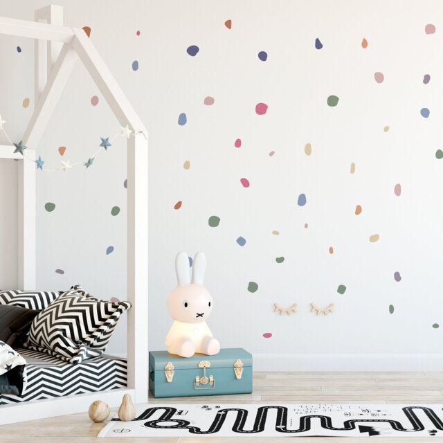 Danish Pastel Wall Stickers Polka Dot Decals Denmark Room Decor Ideas ...