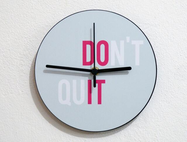 Don't Quit Do It - Wall Clock by Etsy | ufurnish.com