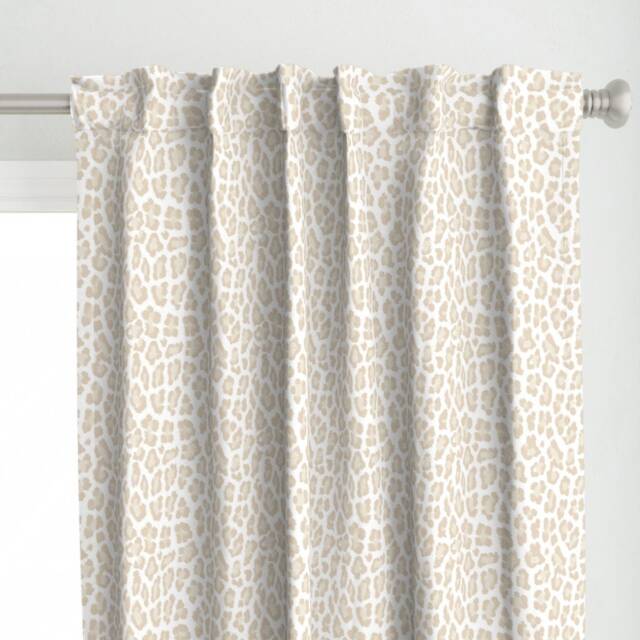 Southern Preppy Pink Cheetah Spots Curtain Panel