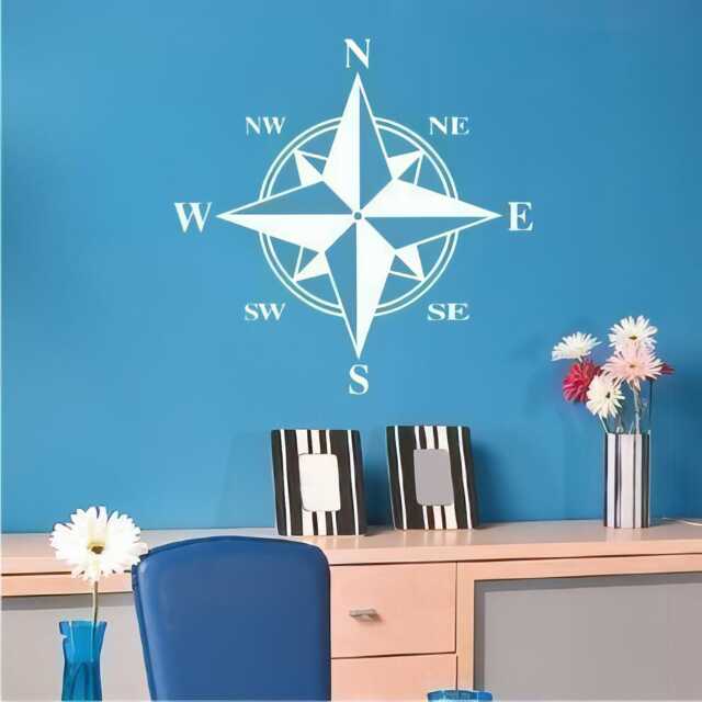 Compass Wall Decal - Vinyl Sticker Art Custom Home Decor by Etsy ...