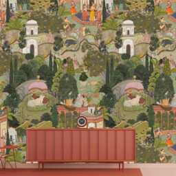 Mughal Gardens Of Jaipur Wallpaper Mural, Peel & Stick Decal by Etsy ...