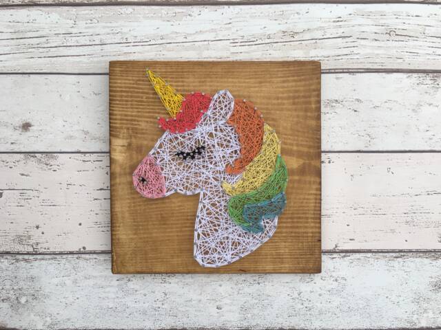 Unicorn String Art, Made To Order, Unicorn Gifts, Sparkle, Unicorn ...