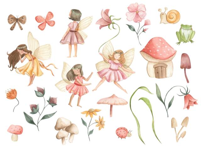 Fairy Wall Decals, Stickers, Magical Kids Bedroom, Decor, Nursery Decor ...