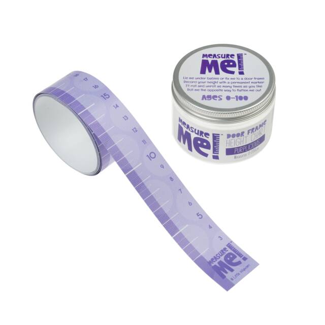 Measure Me RollUp Door Frame Height Chart For Kids Purplicious by