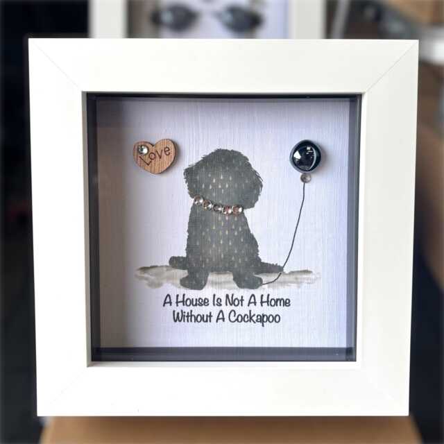 Cockapoo Glass Pebble Art Frame by Etsy | ufurnish.com
