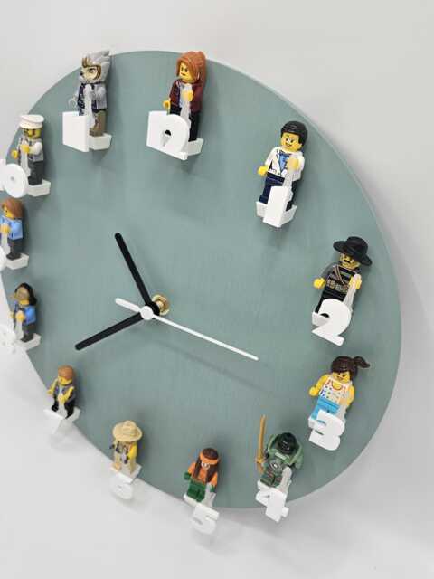 Clock Figure Body Clock For Mini Figure Characters With Green Face by Etsy | ufurnish.com