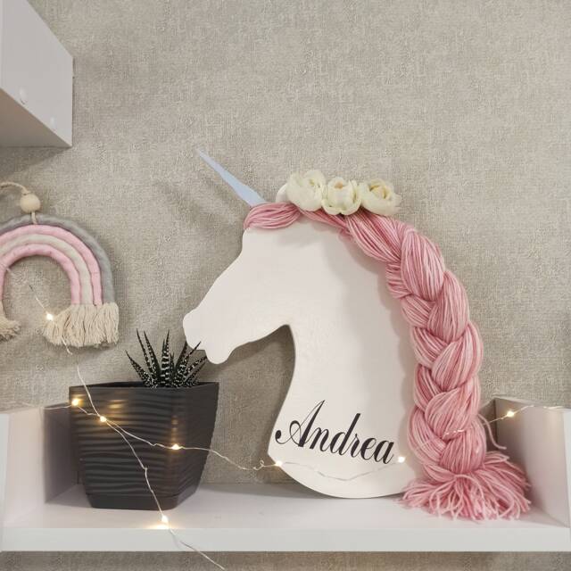 Showman ® Unicorn printed nylon portable hanging organizer. main image 0