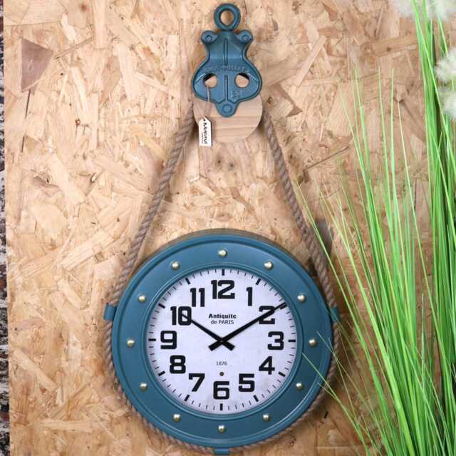 Team Roping Wall Clock Nautical Wall Clock With Rope & Pulley by Etsy | uFurnish.com