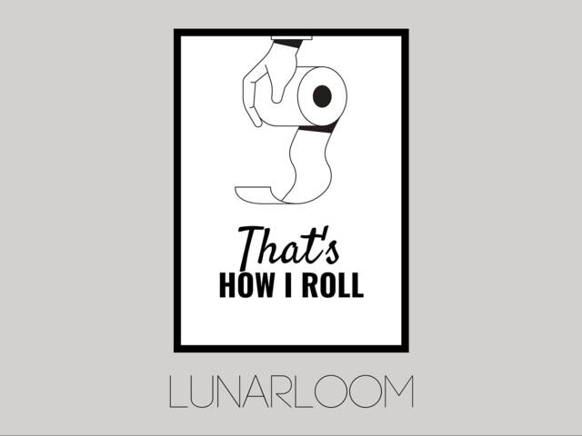 That's How I Roll Print - Bathroom Prints Wall Decor Signs Art by Etsy ...