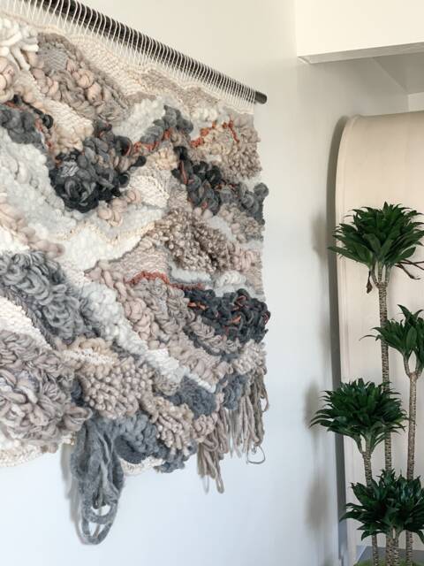 Oversized Fiber Art Wall Hanging Neutral Texture, Modern Home Decor by ...