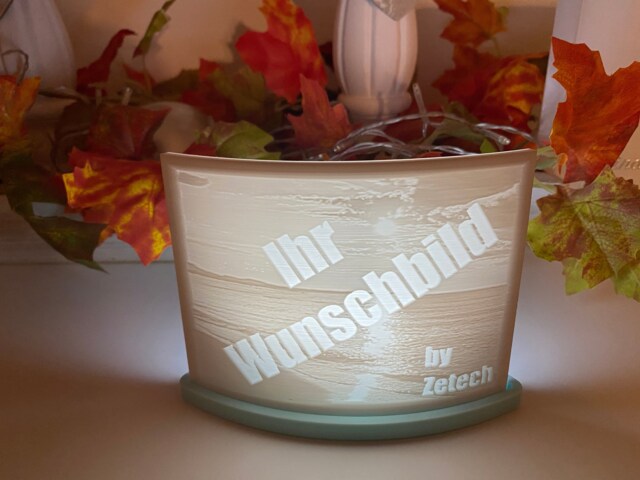 Litophane - Your Own Desired Image As An Illuminated From The 3D ...