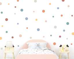Sage Green & Neutral Polka Dot Wall Stickers, Earth Tones Decor by Etsy ...