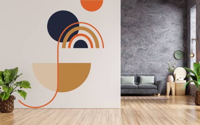 A closer look at Abstract Art Wall Decals For Luxurious Decor