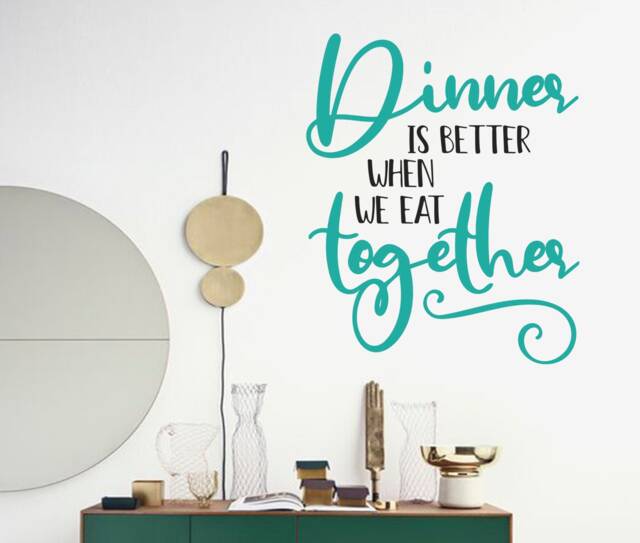 Kitchen Quote Wall Decal, Family Vinyl Decals, Dining Room Decals by ...