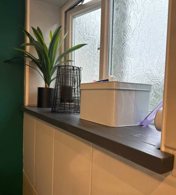 Rustic Window Sills, With Corner Notches - Reclaimed Wood Ledge Shelf ...