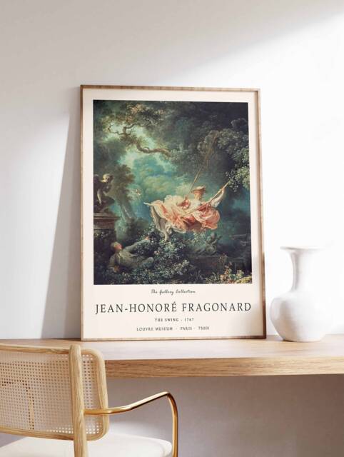 Jean Honor Fragonard Exhibition Poster The Swing Expressionist jean-honor-fragonard-exhibition-poster-the-swing-expressionist