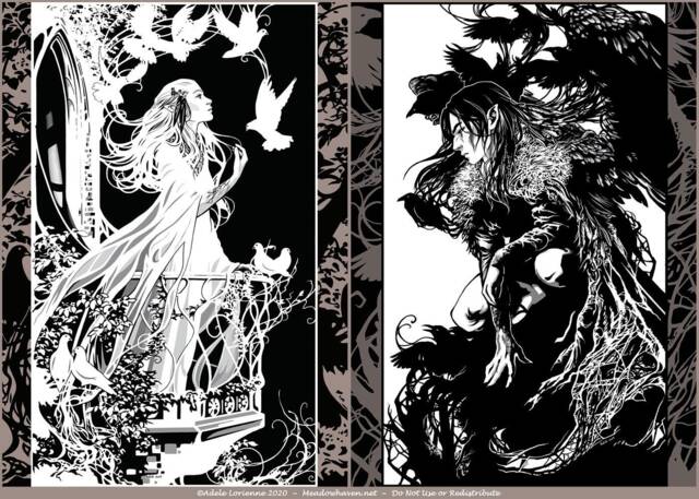 Light & Shadow -Special Edition - Original Fantasy Art Print Set by ...