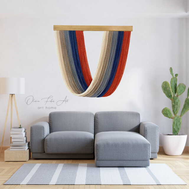 Boho Chic Macrame Wall Hanging - Modern Living Room Decor Oversized ...