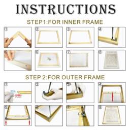Diy Floating Canvas Frames - Wall Art Decor - 8 Premium Colors For ...