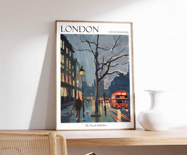 London Travel Poster British Landmarks Art Print by Etsy | ufurnish.com
