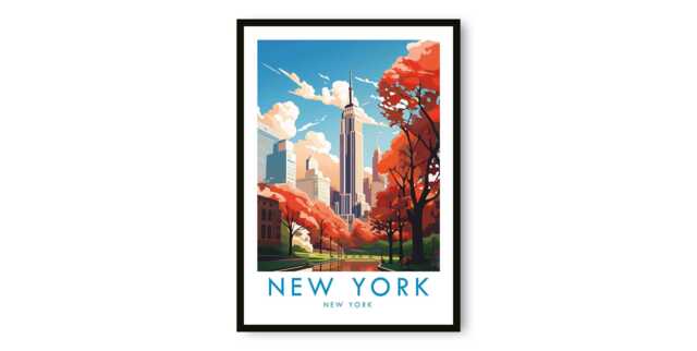 New York City Travel Poster Gicl??e Fine Art Print by Etsy | uFurnish.com