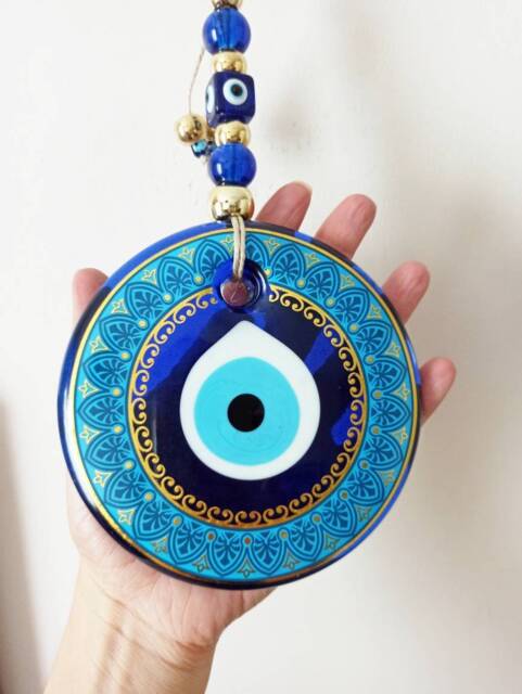 Nev Llavero Para Bolso De Piel Damla Con Cristal Nazar Boncuk Evil Eye Malo De Ojo Turco Violet