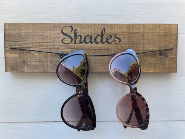 Rustic Sunglasses Hanger Entryway Shades Rack by Etsy | ufurnish.com