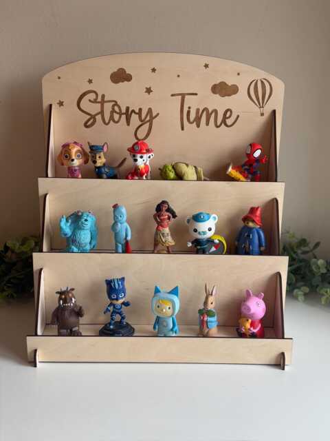 Wooden Tonie Shelf // Storage Kids Bedroom Audiobook Character Shelves ...