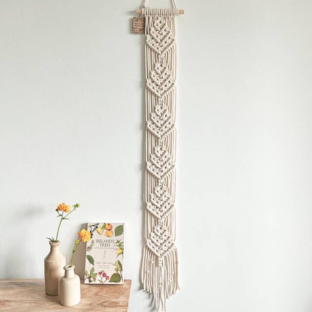 long-narrow-vertical-wall-art-woodland-woodsy-wedding-first-apartment