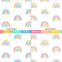 Rainbow Decals - 4 Color Stickers, Decor, Colorful Wall Girls Room Kids ...
